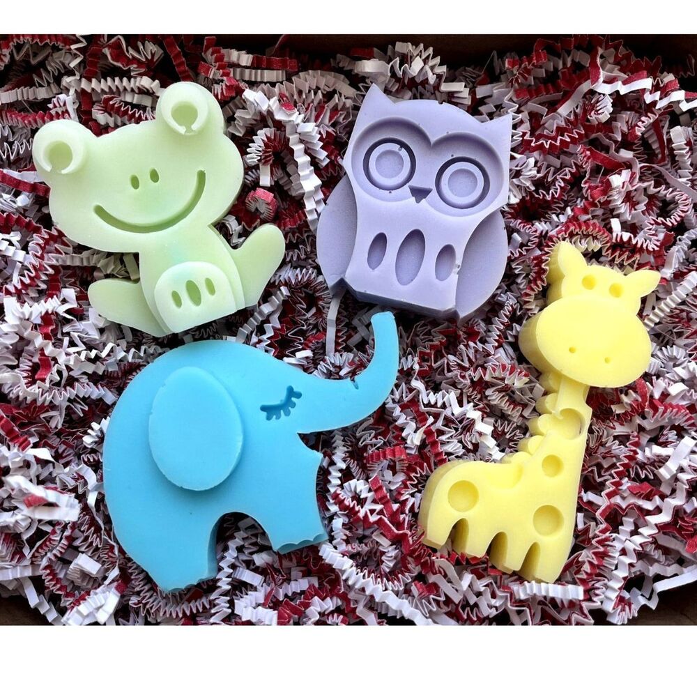 Handmade Goat's Milk Soap Animals 4 Piece Set!